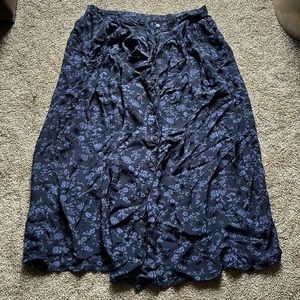 🌸 Vintage April Cornell Button-Down Skirt - Timeless Elegance